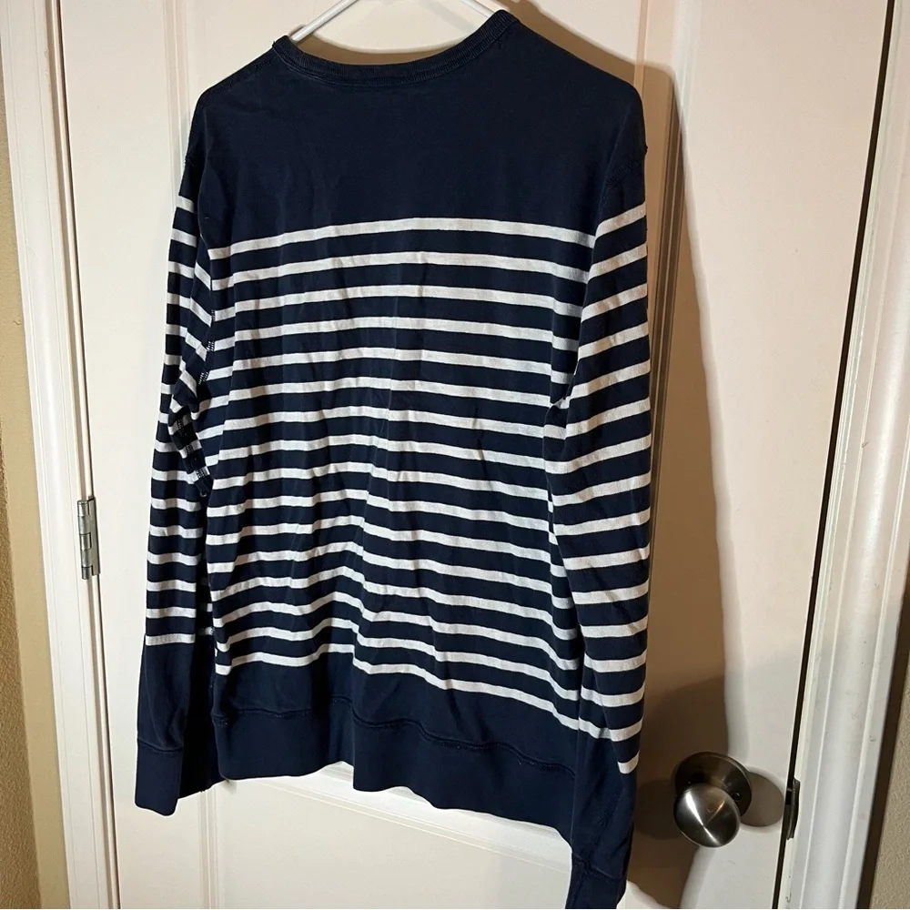 J Crew Distressed Striped Sweater